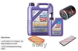 Inspection Set Liqui Moly Leichtlauf 5W-40 6L Pour Audi Cabriolet 2.6 2.8 80