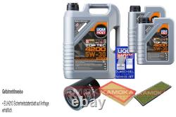 Kamoka Inspection Set Liqui Moly Top Tec 4200 5W-30 7L pour Audi Cabriolet