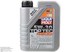 Kit D'Inspection Filtre LIQUI MOLY Huile 7L 5W-30 pour Audi A5 Cabriolet 8F7 S5