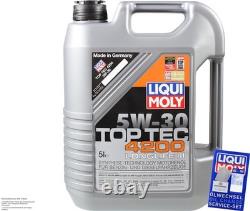 Kit D'Inspection Filtre LIQUI MOLY Huile 7L 5W-30 pour Audi A5 Cabriolet 8F7 S5