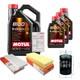 Mahle Inspection Set 8l Motul 8100 X-clean 0w-30 Pour Audi Cabriolet 2.3 E 80
