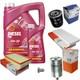 Mahle Inspection Set 6 L Mannol Tdi Diesel 5w-30 Pour Audi Cabriolet 2.6 2.8