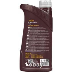 MAHLE Inspection set 6 L MANNOL TDI Diesel 5W-30 pour Audi Cabriolet 2.6 2.8