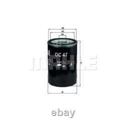 Mahle Filtre à Huile 6, L moteur VW 0W-30 Longlife III Fe pour Golf I Cabriolet