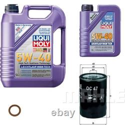 Mahle Filtre à Huile 6 LIQUI MOLY 5W-40 High Tech pour Audi A4 1.6 2.0 Cabriolet