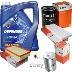 Mahle Inspection Set 5 L mannol Defender 10W-40 pour Audi Cabriolet 2.6 2.8 80
