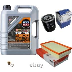 Mahle Inspection Set 5L Liqui Moly 5W-30 Top Tec 4200 pour Audi, Cabriolet