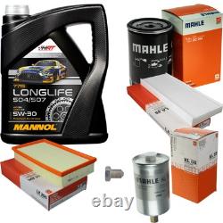 Mahle Inspection Set 5L mannol 5W-30 Longlife pour, Audi Cabriolet 2.6