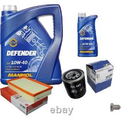 Mahle Inspection Set 6 L mannol Defender 10W-40 pour Audi, Cabriolet 2.6 2.8