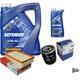 Mahle Inspection Set 6 L Mannol Defender 10w-40 Pour Audi, Cabriolet 2.6 2.8