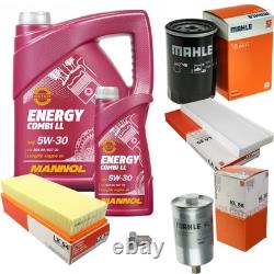 Mahle Inspection Set 6L mannol 5W-30 Energy Combi Ll pour Audi Cabriolet 2.3 E