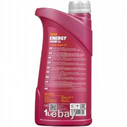 Mahle Inspection Set 6L mannol 5W-30 Energy Combi Ll pour Audi Cabriolet 2.3 E