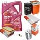 Mahle Inspection Set 6l Mannol 5w-30 Energy Combi Ll Pour Audi Cabriolet 2.6