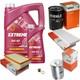 Mahle Inspection Set 6l Mannol 5w-40 Extreme Pour Audi Cabriolet 2.6 2.8 80