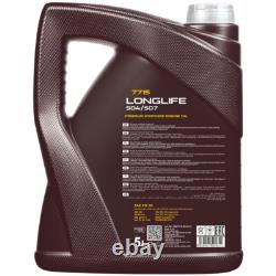 Mahle Inspection Set 7L mannol 5W-30 Longlife pour de Toit Audi Cabriolet 2.6