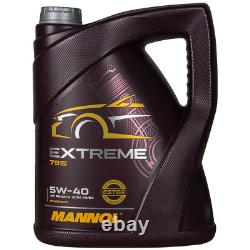 Mahle Inspection Set 7L mannol 5W-40 Extreme pour Audi Cabriolet 2.6 2.0 E 2.8