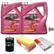 Mahle Inspection Set 8 L Mannol Legend + Première 0w-40 Pour Audi, Cabriolet 2.3