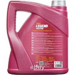 Mahle Inspection Set 8 L mannol Legend + Première 0W-40 pour Audi, Cabriolet 2.3