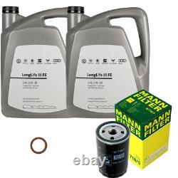 Mann Filtre à Huile 10 L VW moteur 0W-30 Longlife (III) Fe pour Golf I Cabriolet