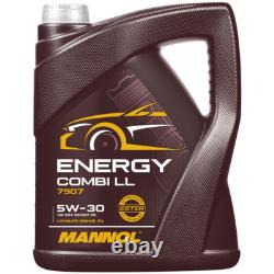 Mann Inspection Set 5L mannol Energy Combi Ll 5W-30 pour Audi Cabriolet