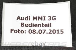 Mmi 3G Unité de Contrôle Navi Radio 8T0919609 Audi A4 8K A5 8T Coupé 8F Cabrio