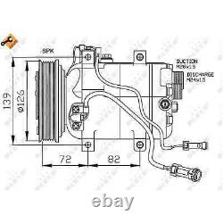 NRF Compresseur D'Air pour Audi 100 80 A6 A8 Coupé Cabriolet