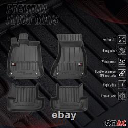 OMAC Tapis de sol caoutchouc pour Audi A5 8T3 8F7 Cabrio Coupé 07-17 Premium
