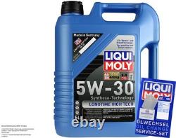 Révision D'Filtre LIQUI MOLY Huile 5L 5W-30 pour Audi Cabriolet 8G7 B4 2.3