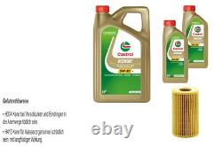 Révision Filtre Castrol 7L Huile 5W30 pour Audi A5 Cabriolet 8F7 S5