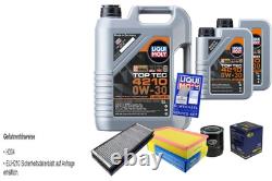 Sct Inspection Set 7 LIQUI MOLY Top Tec 4210 0W-30 pour Audi Cabriolet