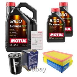 Sct Inspection Set 7L Motul 8100 X-Clean 0W-30 pour Audi Cabriolet 2.6 2.0 E
