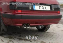 Silencieux Sport Audi 80/90 89 B3 Berline/Coupé/Cabriolet 2x76 Aigu + Absorbeur