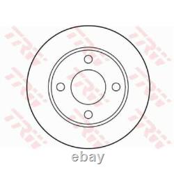 TRW Lot Freins Disques de Plein Arrière + Plaquette pour Audi 80 Cabriolet